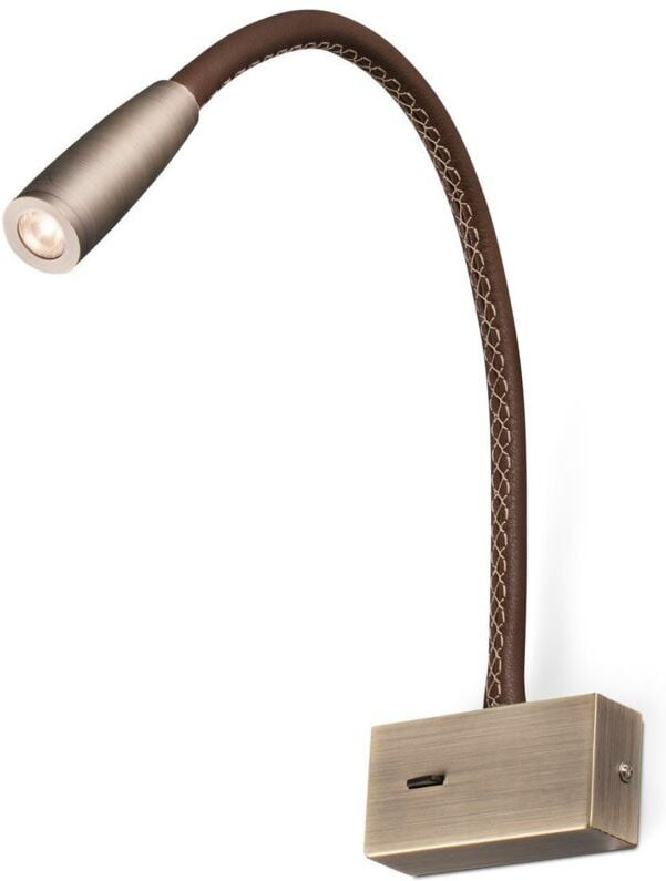 Faro Lead - LED Leder / Bronze Leselampe 3W 3000K