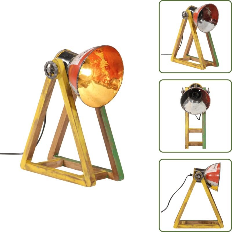 The Living Store Schreibtischlampe 25 W Mehrfarbig 30x17x40 cm E27 - Industriestil