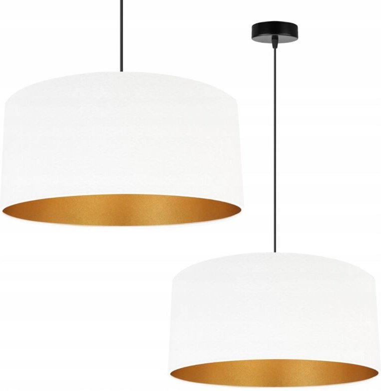 Hängelampe Deckenleuchter Goldener Samt Lampenschirm