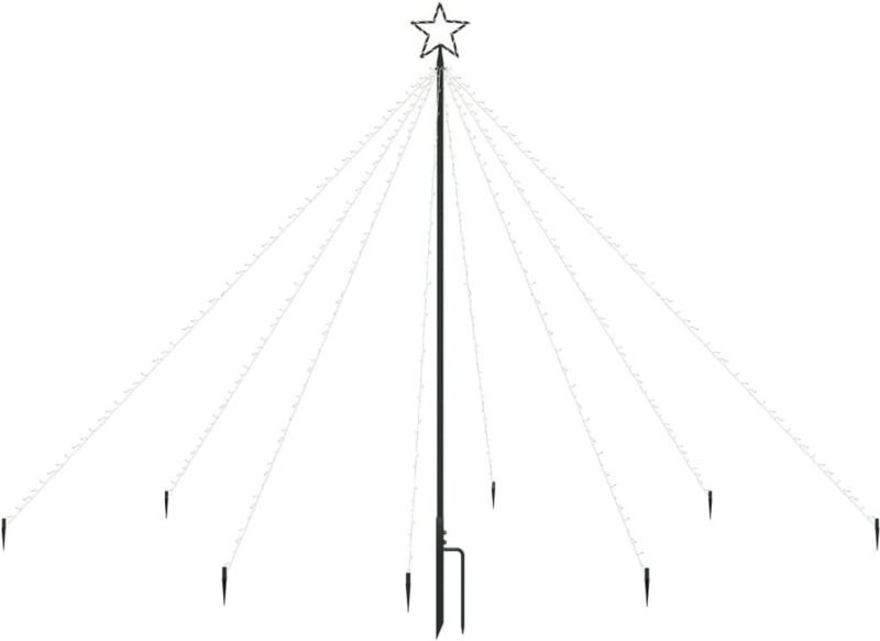 LED-Lichterkette Weihnachtsbaum Indoor Outdoor 400 LEDs 2,5 m vidaXL