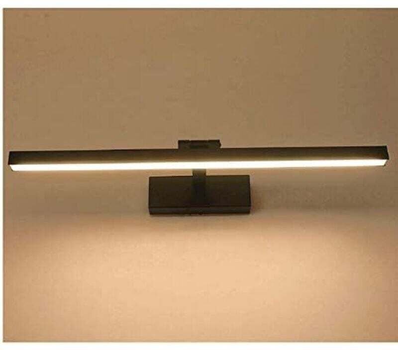 9W/40cm LED-Badezimmerspiegelleuchte - Wandleuchte mit verstellbarem Winkel - AC85-265V - (Schwarz/Warmweiß)