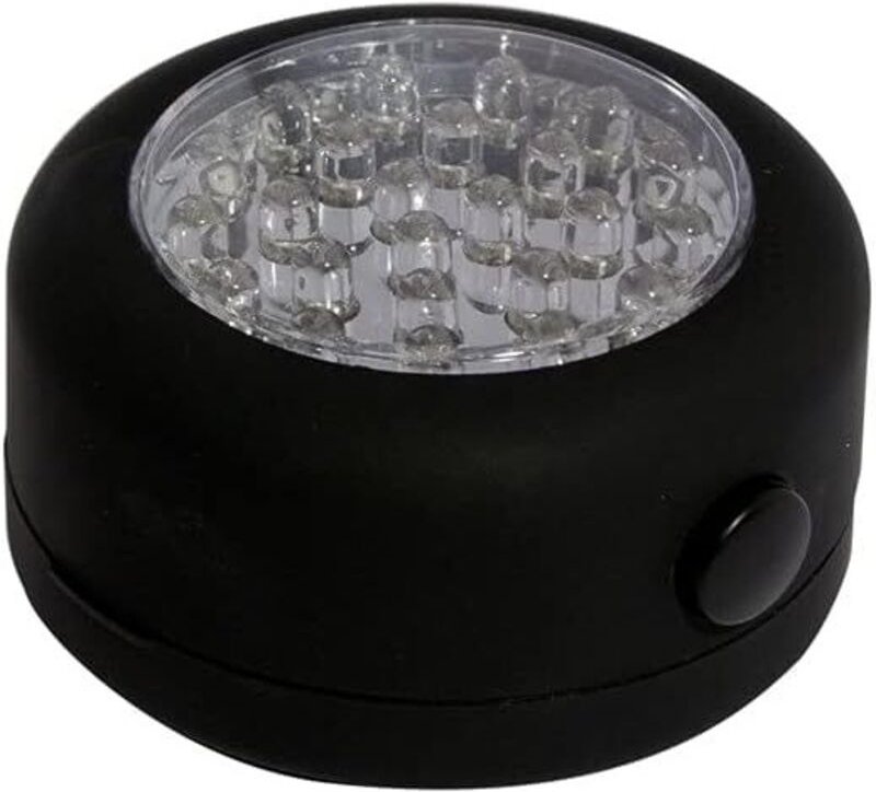 Runde magnetische LED-Lampe - Klasse A+ Schwarz