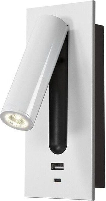 LED-Leselicht, Nachttischlampe mit verstecktem Schalter, Typ c, Einbau-Nachttischlampe, Wandleuchte, Leselicht, 350° dre...