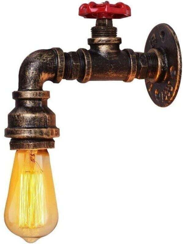 Wandleuchte im Vintage-Industrie-Stil von Coquimbo, Wandleuchte in Eisenoptik für Bar, Wohnzimmer und Schlafzimmer (Leuc...