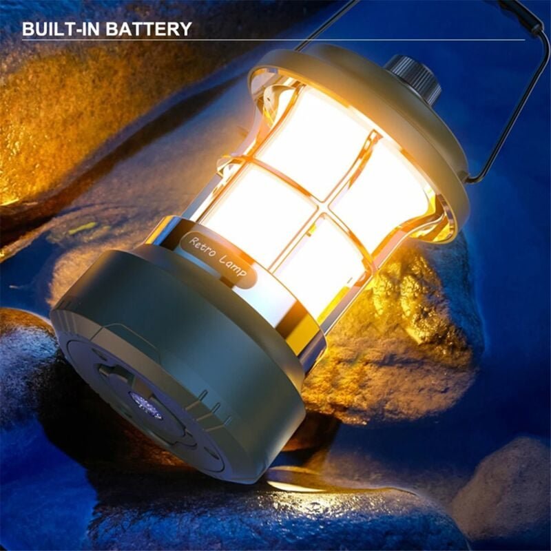 Tlily - led Camping Licht mit rgb Wasserdicht 15M String Outdoor Hängen