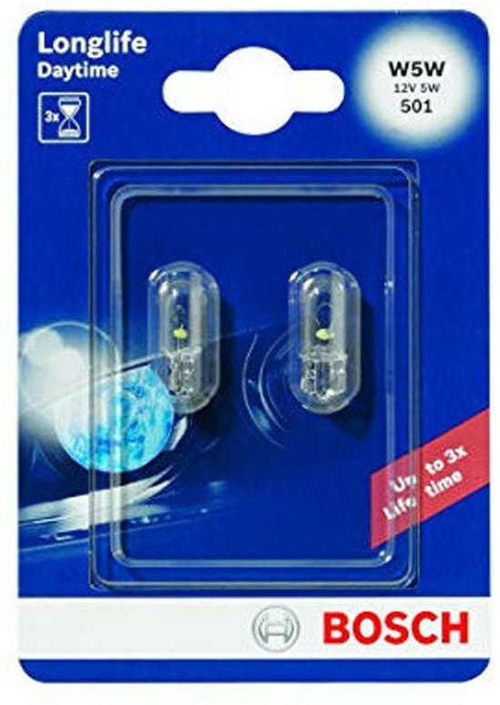 Autoscheinwerfer von Bosch W5W Longlife 2 stück 1202