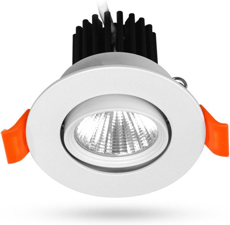 Thumbnail - Einbauspot mit schwenkbarem weißen LED SPARK II Ø135 x 115mm Bohrungsdurchmesser 90mm - 3000K Warmweiß - 12W - 1140 Lm