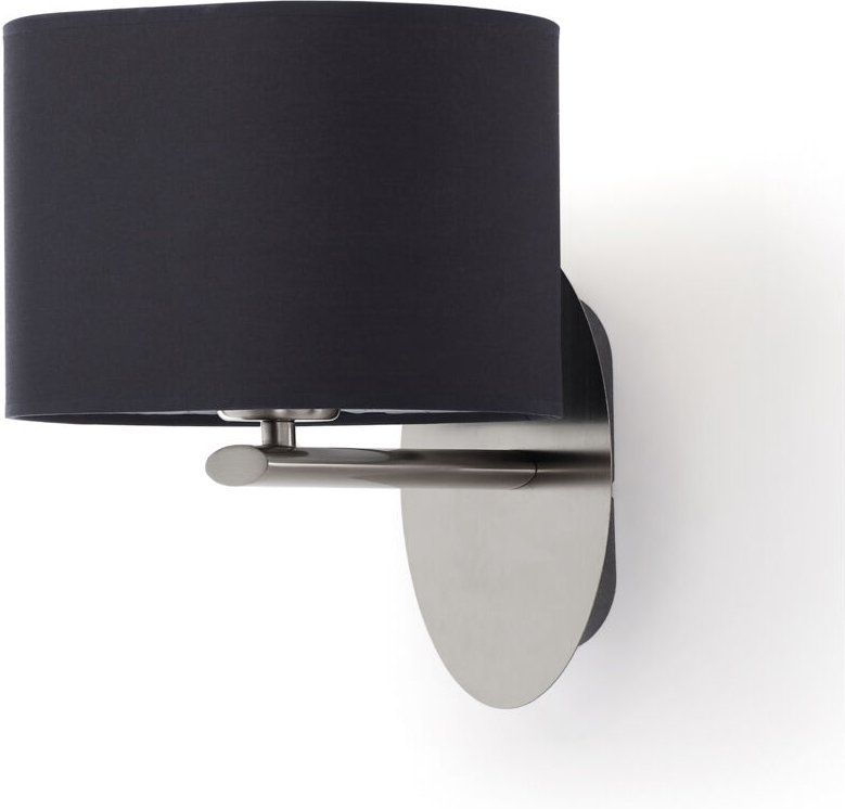 Wandleuchte Oval E27 42w Satin-Nickel