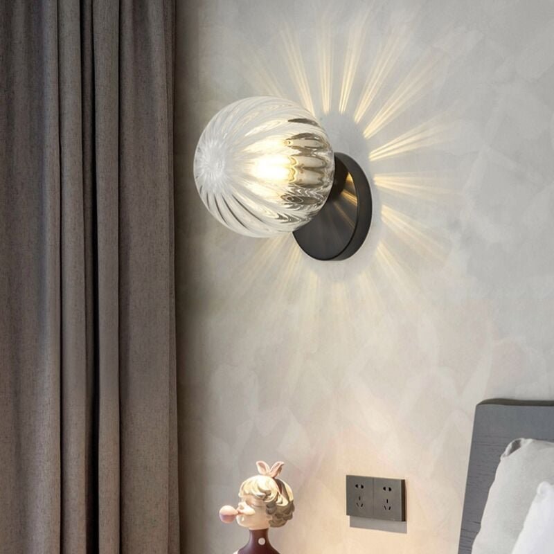 Modern Wandlampe Innen Rund Wandleuchte Kreative Wandbeleuchtung für Schlafzimmer Wohnzimmer Korridor