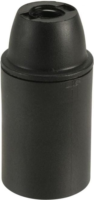 Schwarze thermoplastische E14-Steckfassung zum Anschrauben Centrale Brico