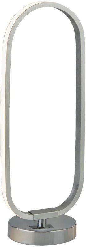 Searchlight Liner Tischlampe Chrommetall & gebürstetes Aluminium