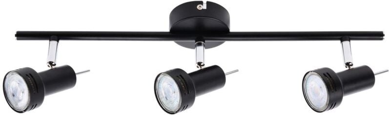 Primaster Deckenstrahler 3er LED Spot New York GU10 8 x 48 x 12 cm schwarz Deckenlampen & Kronleuchter