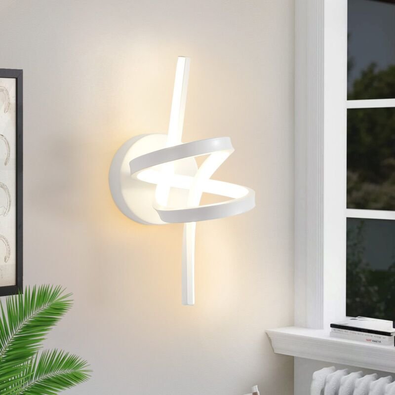 Wandlampe Led Wandleuchte Innen: Wand Lampe für Treppenhaus Flur Wohnzimmer Schlafzimmer Badezimmer 7W Modern Design Wei...