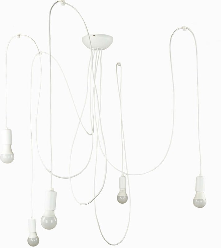 Licht-erlebnisse - Hängelampe spider in Weiß 5-flmg