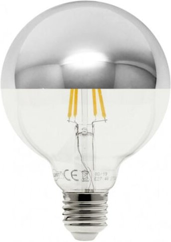 Fabrilamp - Glühbirne 10w 4000k E27 Globe Reflektor Chrom 17,5x12,5x12,5 Cm