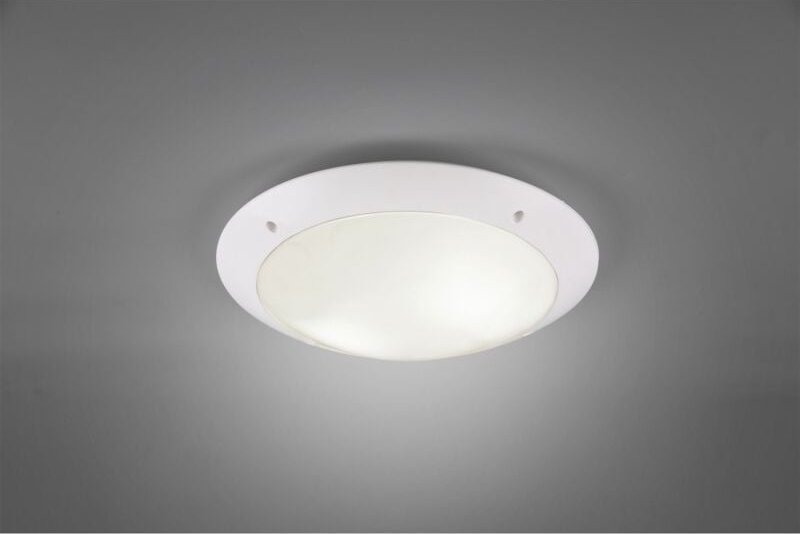 Iperbriko - Außen-Deckenleuchte Camaro Mattweiß IP54 Ø33 cm Trio Lighting