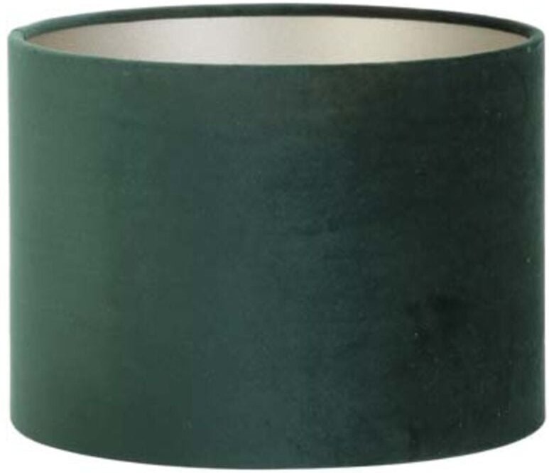 Lampenschirm - Velours - grün - textil - ø 30cm - Light&living