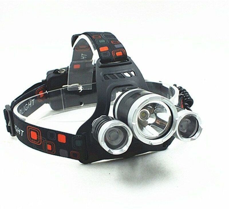 JOORRTPhare Hochleistungs-LED-Stirnlampe 2000 lm, USB-aufladbar, 4 Leuchtmodi, IPX4 wasserdicht, geeignet für Angeln, Ca...