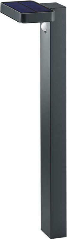 Stehlampe Edelstahl Gartenleuchte mit Bewegungsmelder led Wegeleuchte Sockelleuchte Außenlampe anthrazit, Akku, IP44, 4 ...