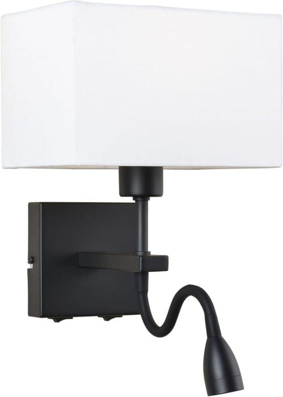 Italux - Norte - Moderne led Nachttischlampe Schwarz Matt, Warmweiß 3000K 350lm