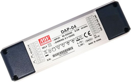 Meanwell DAP-04 LED-Treiber 90-250VAC 0,5W - grau