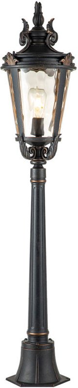 Baltimore - 1 leichte mittelgroße Außenlaterne mit verwitterter Bronze IP44, E27 - Elstead