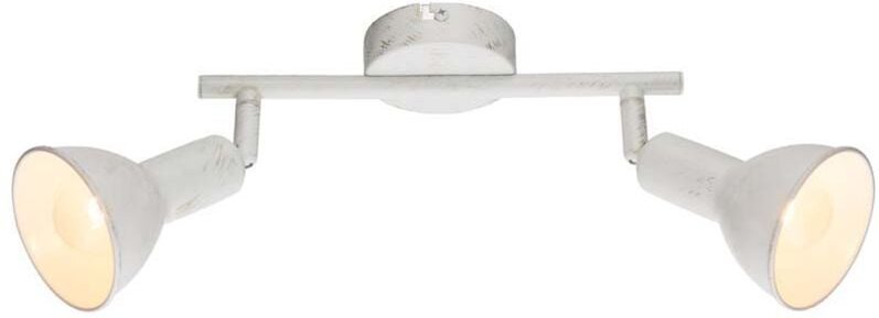 Globo - Decken Lampe Leuchte Beleuchtung Metall Weiß Gold Spot Beweglich Schlaf Zimmer