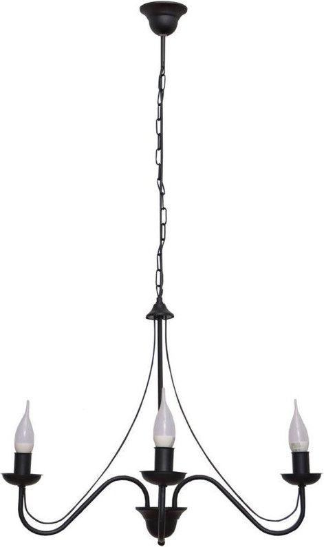 Malbo Mehrarm-Pendelleuchte Schwarz 60cm - Helam