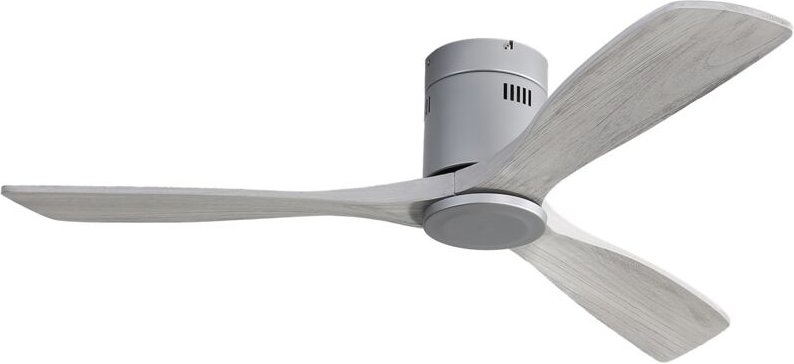 132 cm Deckenventilator – 3 Massivholzflügel – Leise – Reversibler Gleichstrommotor – Fernbedienung – für Wohn- und Schl...