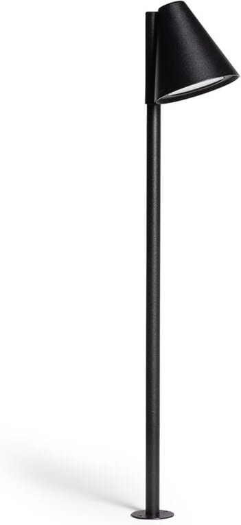 LED Bodenleuchte Außen 6W 60cm mit Erdspieß Drimlec Mattschwarz