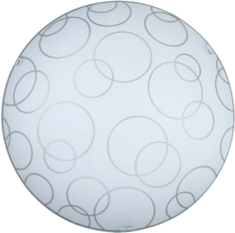 Glas Deckenleuchte 25 cm E27 1x60W weiß rund Ada 1843 Rabalux