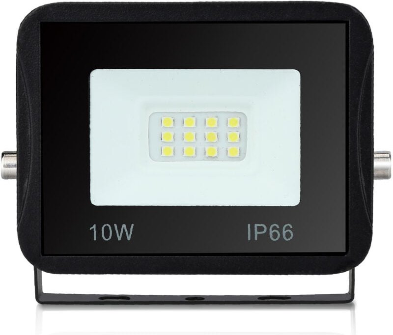 SWANEW LED Fluter Baustrahler 10W Strahler Warmweiß Außenstrahler Arbeitsleuchte IP66 Wasserdicht Flutlicht Scheinwerfer