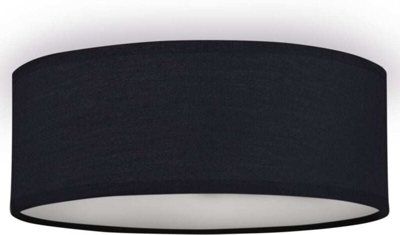 Deckenlampe ceiling dream, Stoff Schwarz / Abdeckung satiniert, ø 30cm