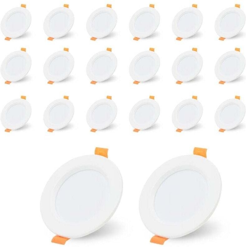 ALOVZE 20er Pack LED Deckeneinbaustrahler 5W Deckenstrahler, LED Einbaustrahler - Kaltweiß 6000K