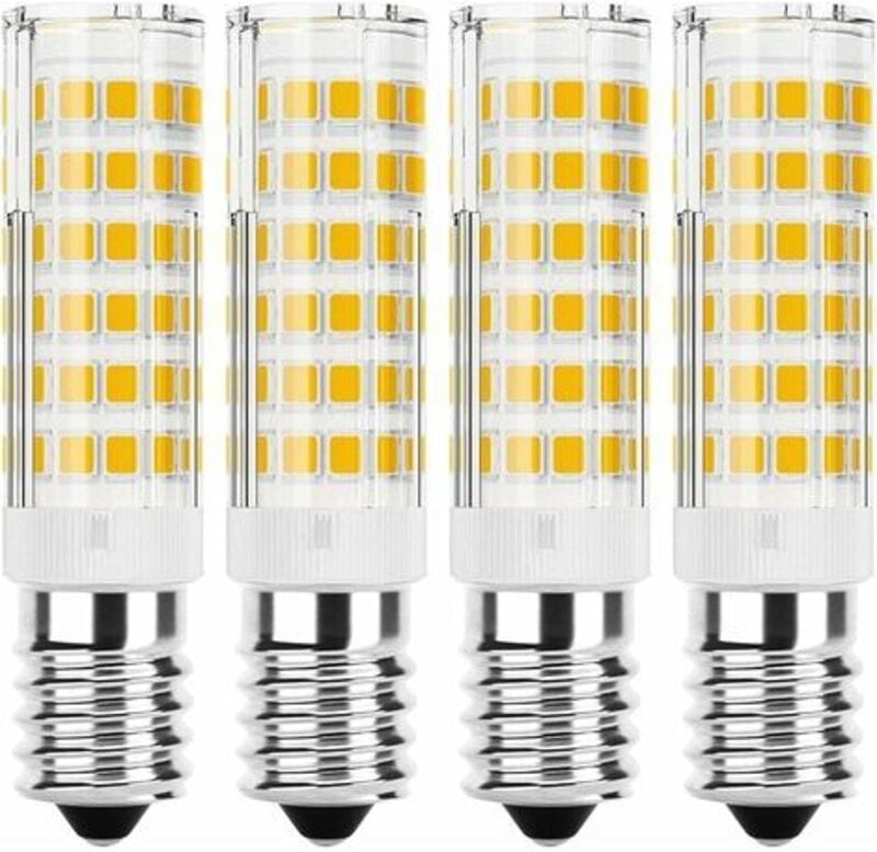 4er-Pack E14 7W 6000K Kaltweiße LED-Lampen, E14 Maiskolbenlampen, entspricht Halogenlampen, nicht dimmbar, flimmerfrei, ...