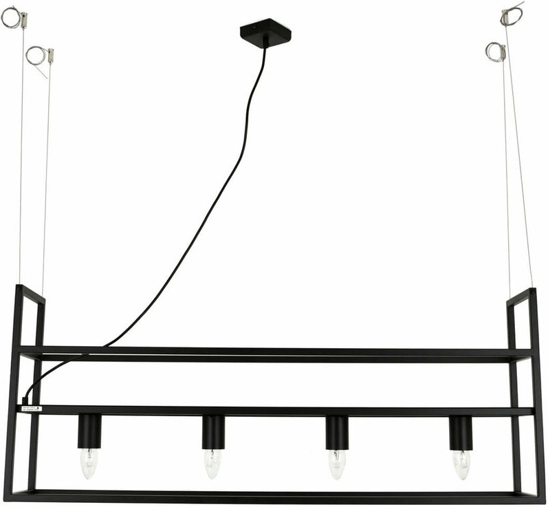 Licht-erlebnisse - Pendelleuchte Küche Esstisch Schwarz dona