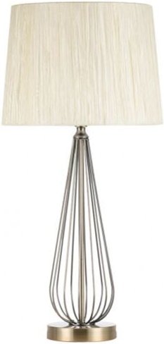 Robina Tischlampe 1xe27 Leder m/Hose beige 62x30x30 cm