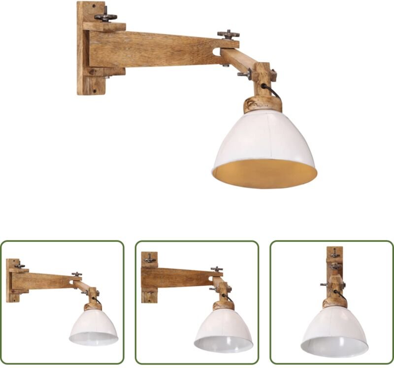 Industriestil - Wandleuchte 25 W Weiß E27