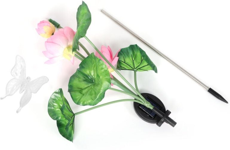 Solar-Gartenleuchten, farbenfrohe LED-Solar-Außenleuchten in verschiedenen Formen für Weihnachten, Garten, Hochzeiten un...