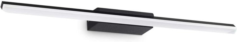 Riflesso Integrierte LED-Badezimmer-Überspiegelleuchte, Schwarz, 1800 lm, 3000 k, IP44 - Ideal Lux