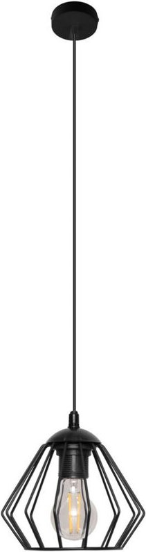 Agat Drahtrahmen Pendelleuchte Schwarz 18cm - Helam