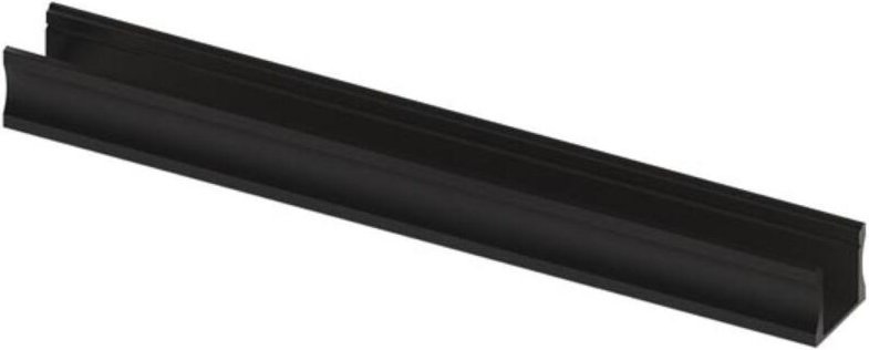 SLIMLINE 15 mm - ALUMINIUMPROFIL FÜR LED-STREIFEN - ELOXIERTES ALUMINIUM - SCHWARZ - 2 m