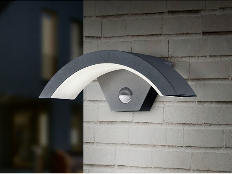 Trio - Leuchten led Sensor-Außen-Wandleuchte Ohio anthrazit Bewegungsmelder Außen-Wandleuchte