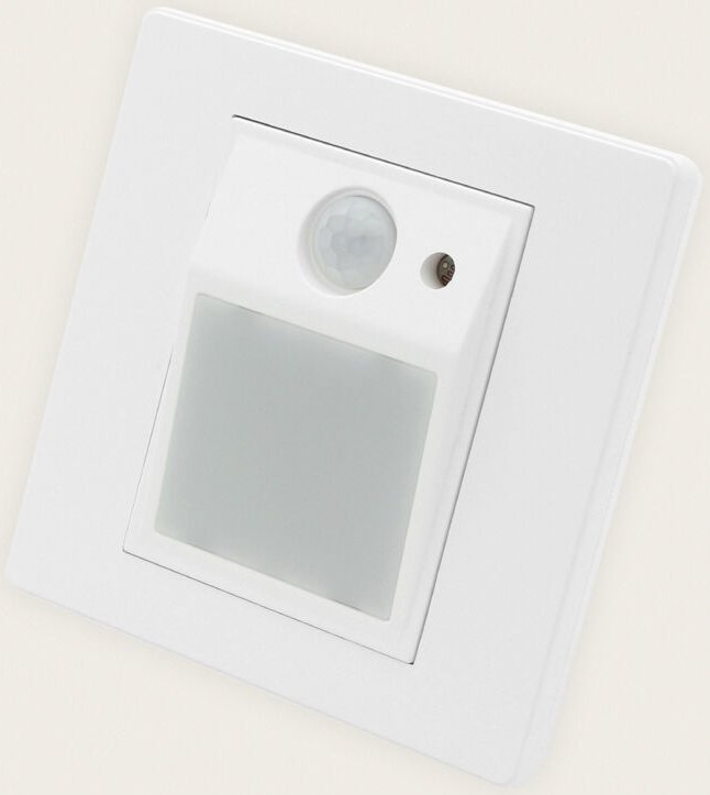 Led Wandeinbauleuchte mit PIR-Sensor und Dämmerungssensor Rupit 3000K Weiß Warmweiß