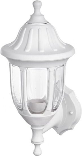 Fabrilamp - angelica aussenwandleuchte 1xe27 weiss ip44 polycarbonat 36,2x16,6x20,5 cm