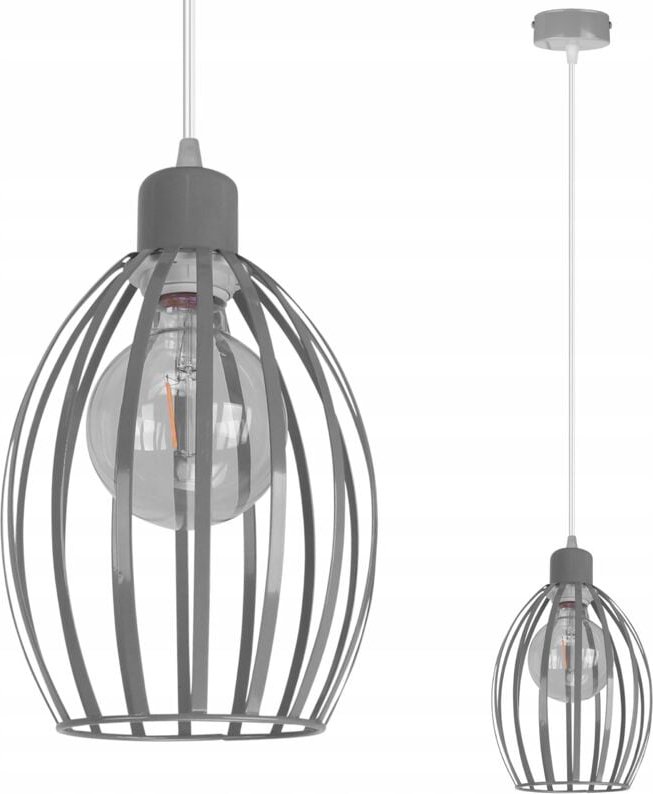 Loft Deckenhängelampe Metall E27 Led