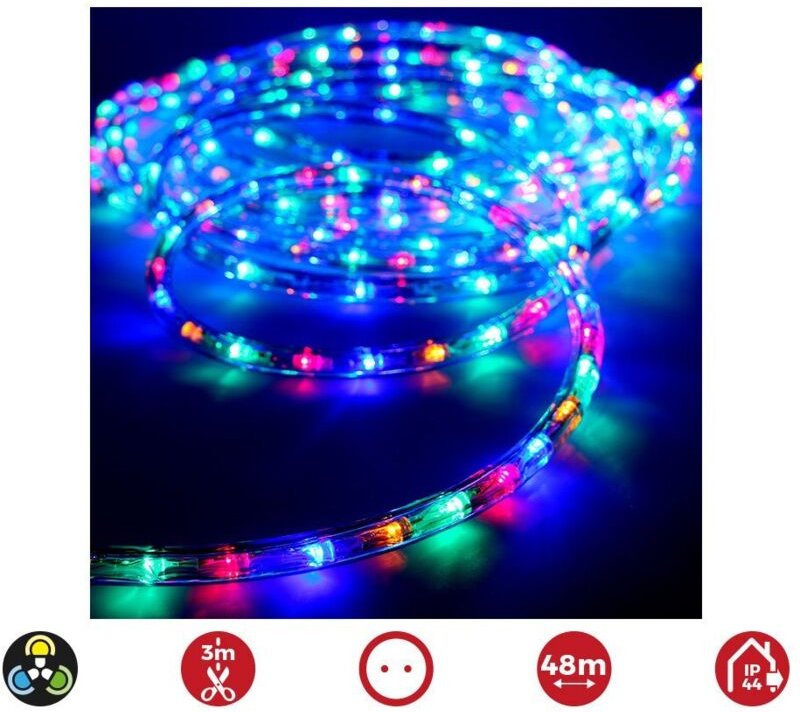 EDM - Flexiled tube led 2 way multifunctional 48m. 36 leds/m multicolour (ip44 indoor-outdoor) .