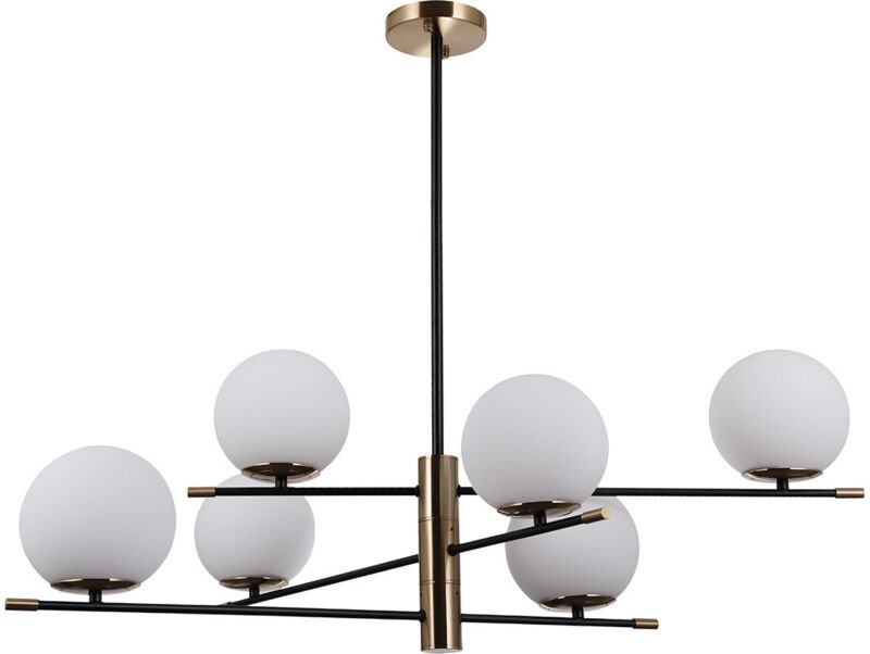 Italux Stelia Moderne 6-flammige Kugel-Pendel-Deckenleuchte, E14