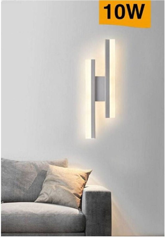 Trade Shop - moderne wandleuchte 10W abat jour tischleuchte weiss 6500K 4000K 3000K E87B -