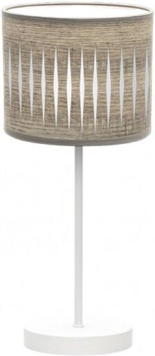 Fabrilamp - Piron Tischlampe 1xe14 Weiß/Holz Grau 42x17x17 Cm brand